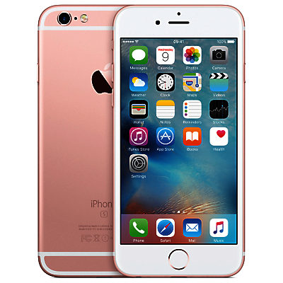 Apple iPhone 6s, iOS, 4.7, 4G LTE, SIM Free, 64GB Rose Gold Apple iPhone 6s, iOS, 4.7, 4G LTE, SIM Free, 64GB Rose Gold